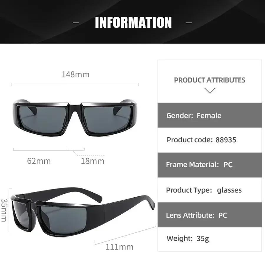 Fashion Sports Y2K Sunglasses Women Punk Goggle Brand Designer Sun Glasses Men Silver Shades UV400 Eyewear