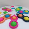 Push Bubble Toy Keychain Pendant Stress Anxiety Relief Bubble Popping Toy Bubble Squeeze Sensory Fidget Toy Party Favors