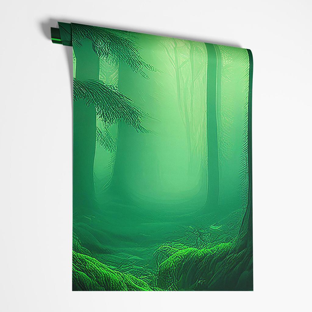 Wallpaper Window View Green Forest