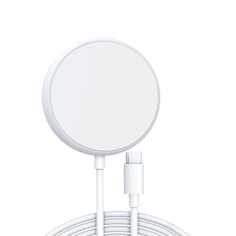 15W MagSafe Magnetic Wireless Charger for Apple Phones with Dual Interface