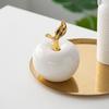 Christmas Gift Apple Ceramic Ornaments Modern Simple European Nordic Style Home Creative Ornaments Living Room Crafts