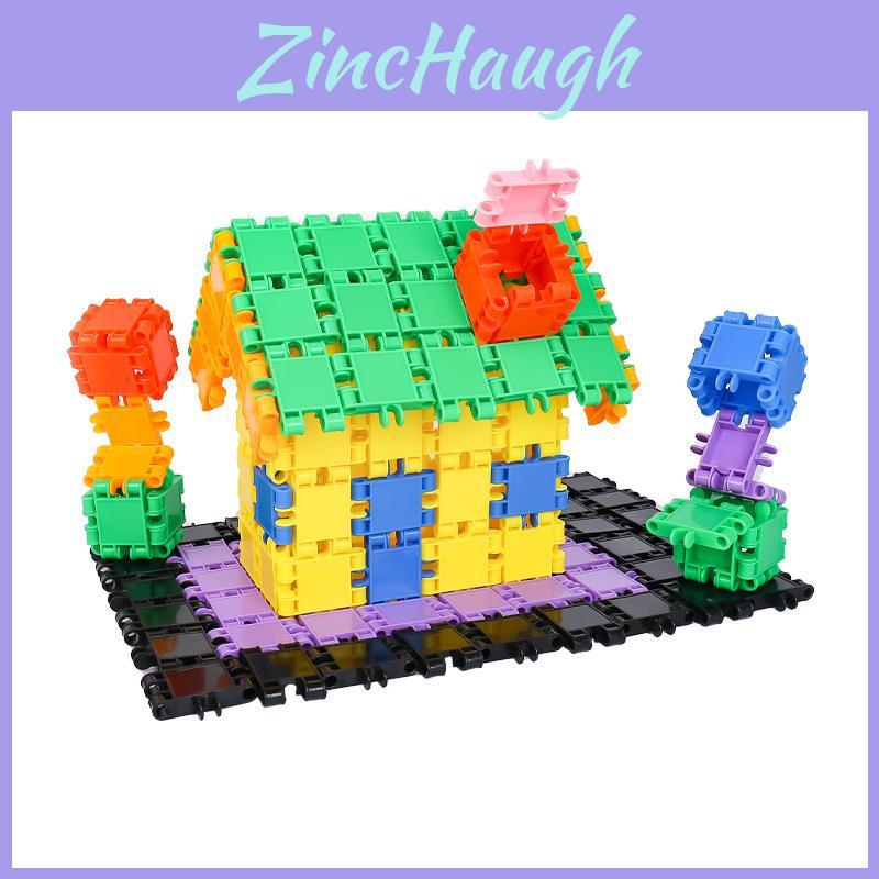 With Plastic Construction Blocks For Early Education