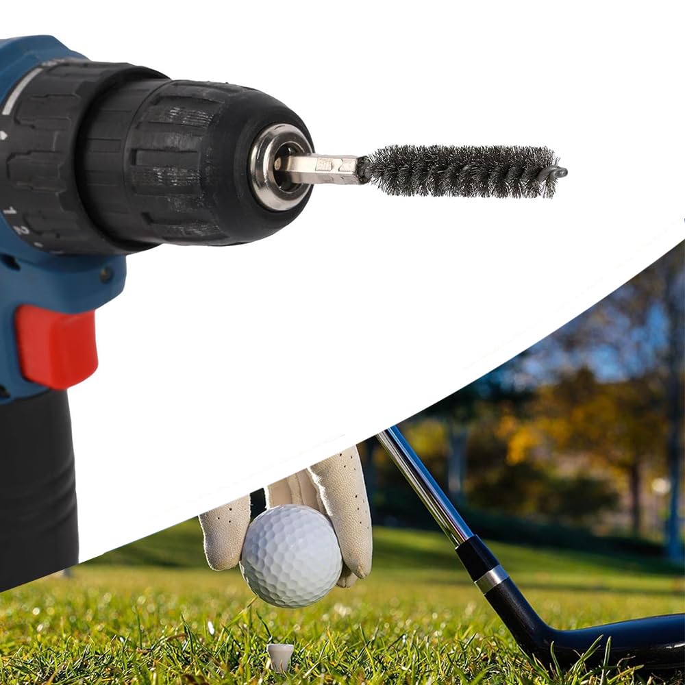 Golf Club Brush Set of 2 for Reshafting Drill Brush
