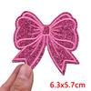 2026 NEW Glitter Diamond Bow Patch Cartoon Glitter Embroidered Patches For Clothes Iron on Patches For Clothing Sew Badges DIY