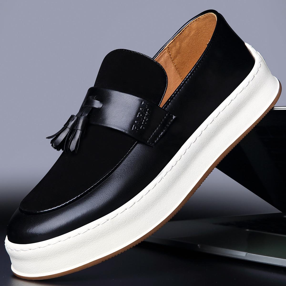 

2025 men s loafers British style high-end men s shoes lazy one pedal business casual shoes trend versatile 44