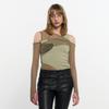 Kimjisu In&Out Knitted Top _ Olive Green
