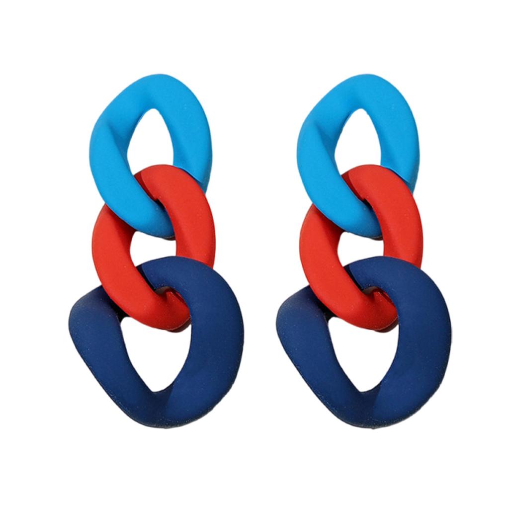 Stylish Colorful Acrylic Drop Earrings Fashion Jewelry Acrylic Texture Perfect for Parties Dates and Everyday Outfits