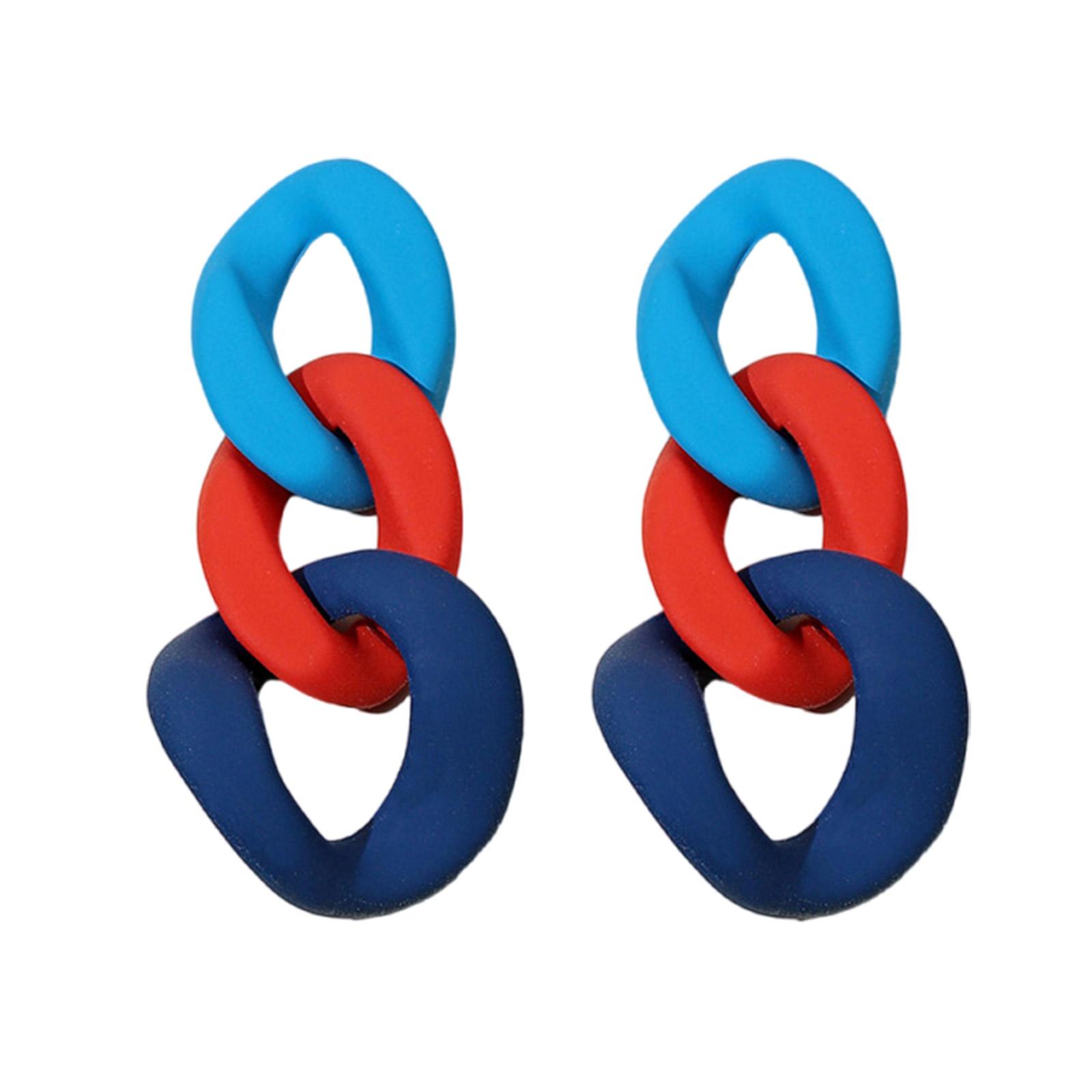 

Stylish Colorful Acrylic Drop Earrings Fashion Jewelry Acrylic Texture Perfect for Parties Dates and Everyday Outfits 1