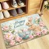 1Pcs Anti Fatigue Kitchen Rugs, Easter Print Waterproof Non-Slip Thick Cushioned Kitchen Mat Heavy Duty Comfort Standing Mat for Kitchen