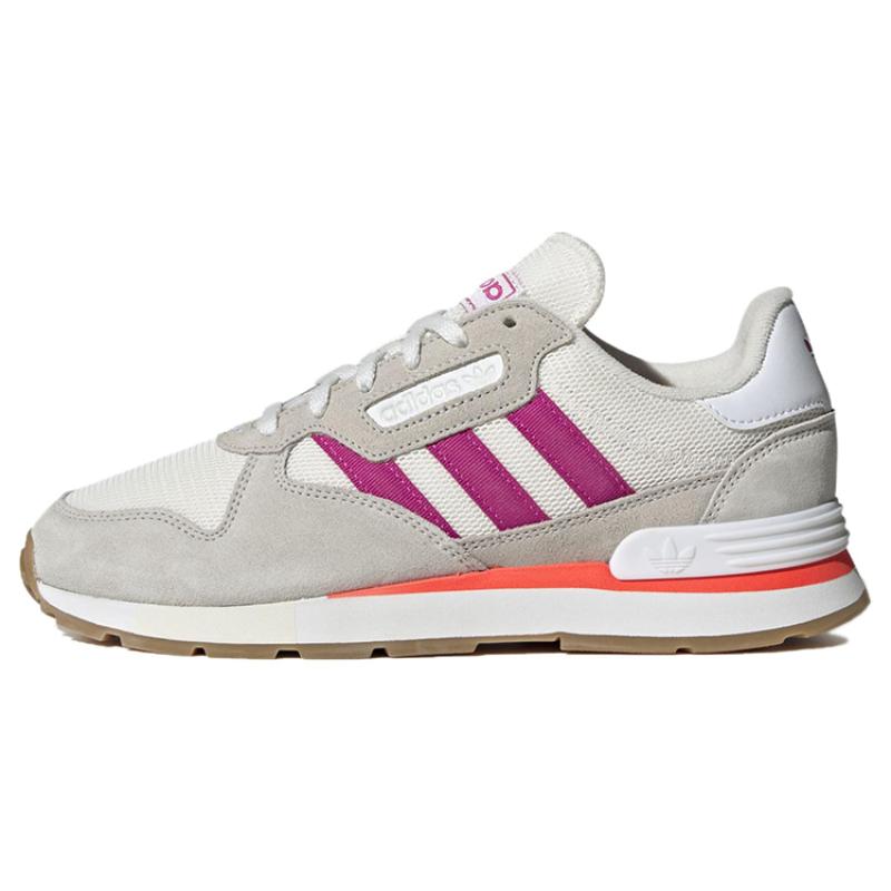 Adidas Originals Treziod Slip Resistant Abrasion Resistant Low top Running Shoes Women's Gray Purple Sneakers GY2454