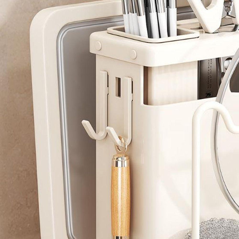 Stable Chopstick Bucket Large Capacity Cutlery Drying Rack Cutlery Organizer  for Home