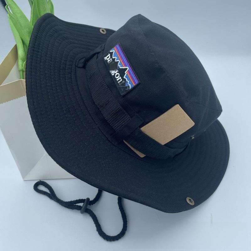 

Fisherman Summer Hat Sun Hat With Ventilation Features For Camping And Beach Use чорний