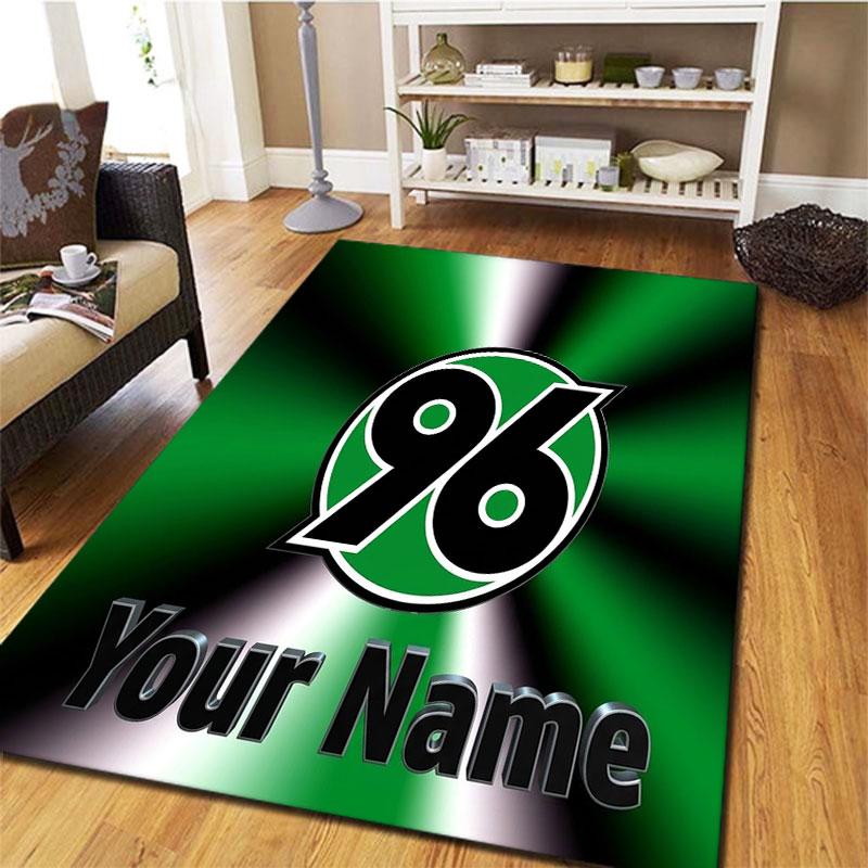 Hannover 96 Custom Name Carpet Rug for Living Room Bedroom Home Sofa Decoration,Kids play Non-slip Floor Mat