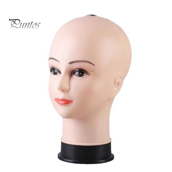 Skallet kvinnelig mannekenghode Profesjonell kosmetikk for parykkfremstilling Display Parykker Briller Luer Salon DIY Maling Display Holder