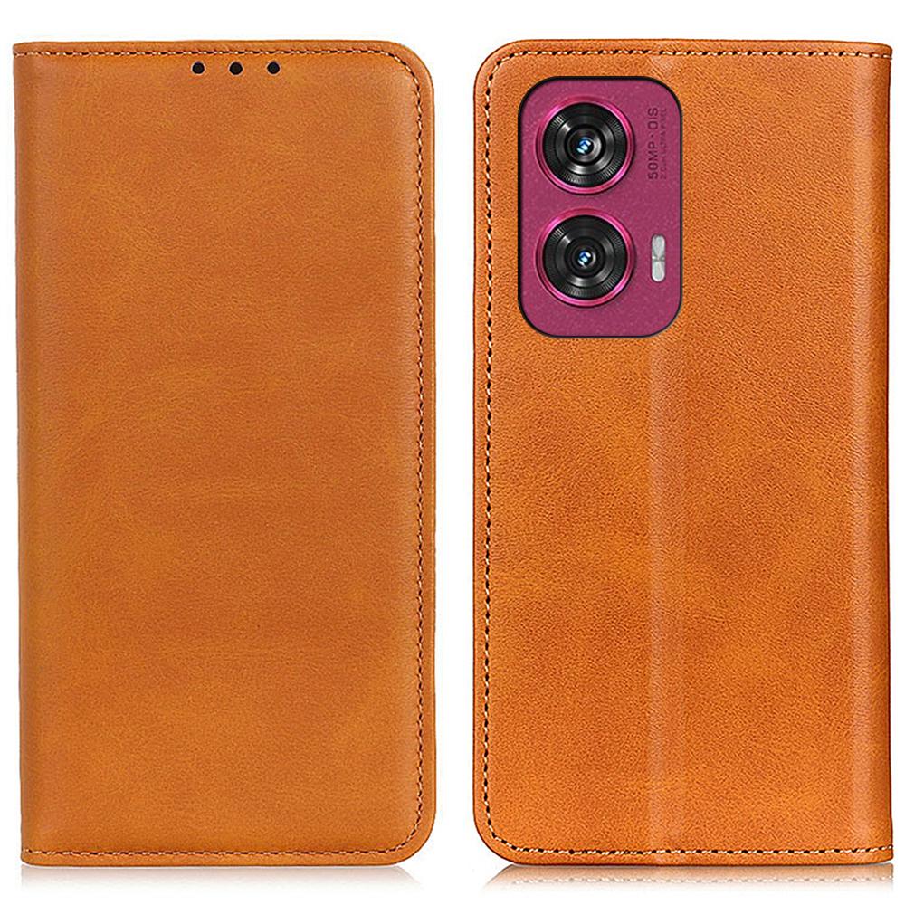 For Motorola Edge 50 Fusion 5G Case Split Leather Wallet Phone Cover Magnetic Closing