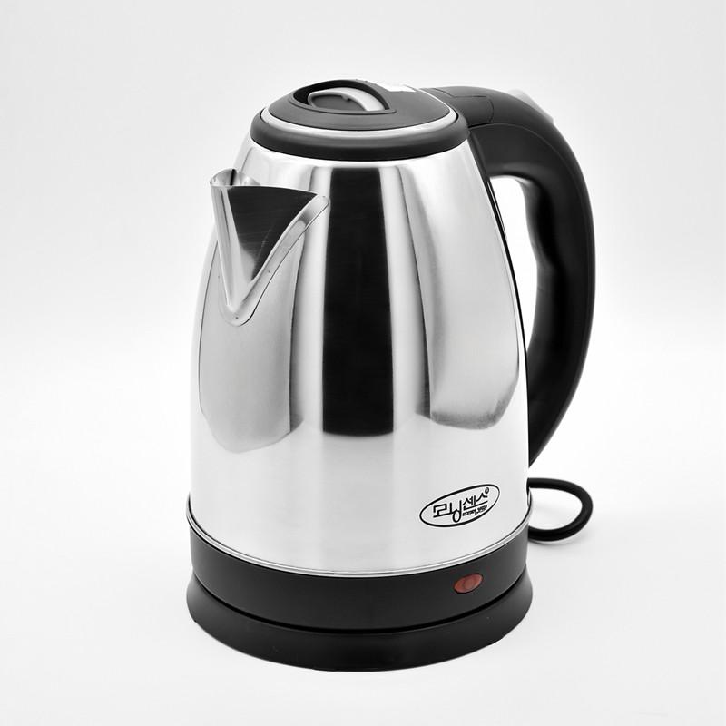 

220V Korean KC certified Stainless Steel Electric Kettle Silver Black Base Separation Desion Rust-resistant Durable for Home EU