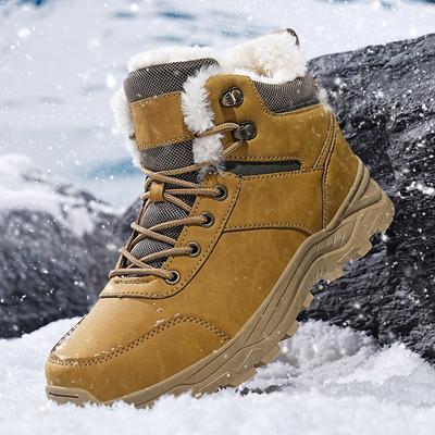 Snow Boots Men Winter Boots  New Keep Warm Thick Plush Boots Hiking Boots Men Outdoor Casual Shoes Men Mountain Snow Boots