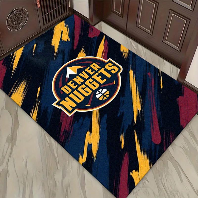 Denver Nuggets Carpet Rug for Living Room Bedroom Home Sofa Decoration,Kids Play Non-slip Floor Mat