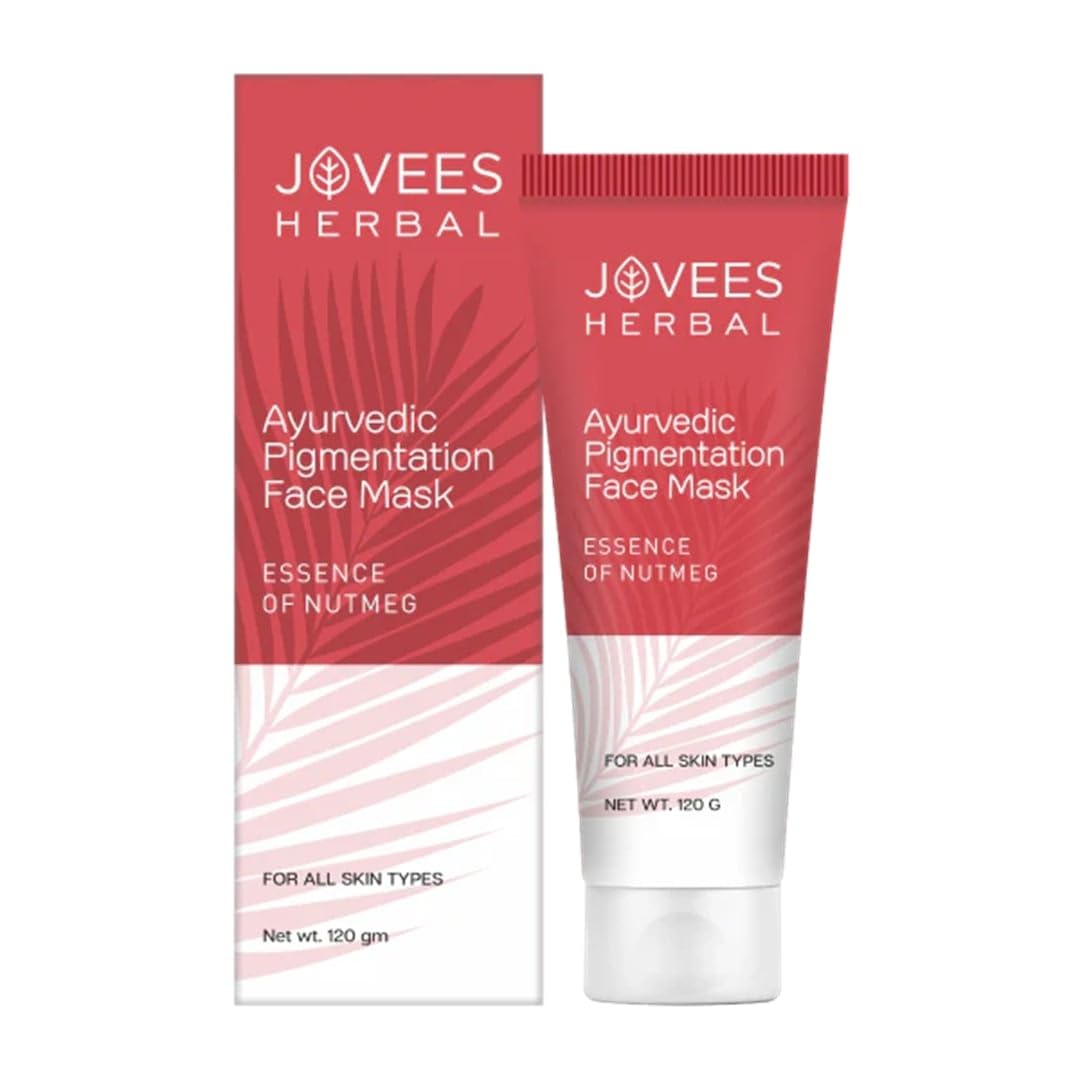 

Jovees Herbal Anti Blemish Pigmentation Face Mask 120gm | Clears Dark Spots, Acne Scars And Uneven Tone For Youthful Radiant Skin