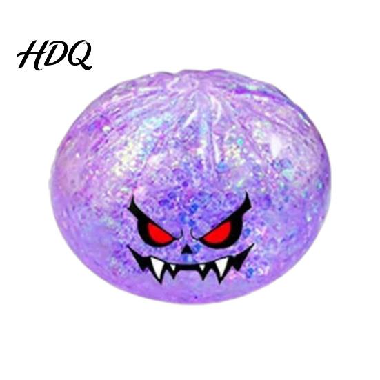 Tragbarer Stressball Halloween Brötchen Knetball Langsam aufsteigendes Spielzeug mit Dampfer Weich Niedlich Gruselige Party