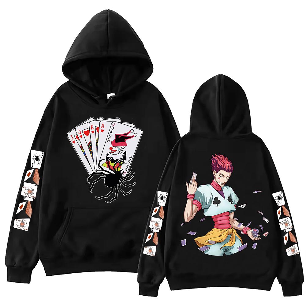 Anime Hunter Hunter Hisoka Hoodie Harajuku Pullover Tops Man Woman Sweatshirt Fans Gift Autumn Casual Streetwear