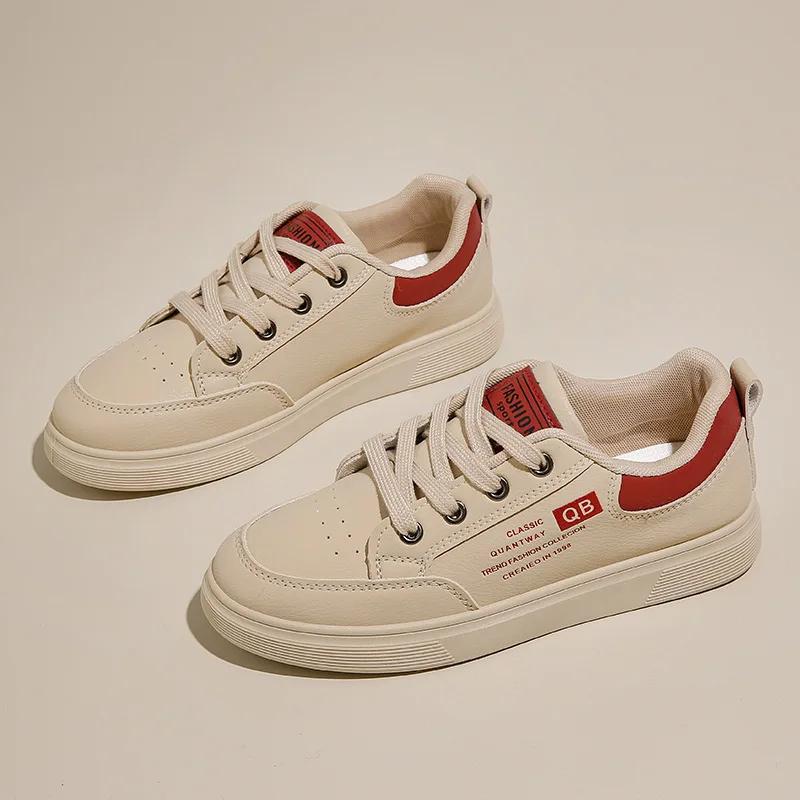 Fashion Women's Shoes Comfortable Anti Slip New Student Casual Sports Shoes Lace Up Outdoor Anti Slip Skateboarding Shoes 2025