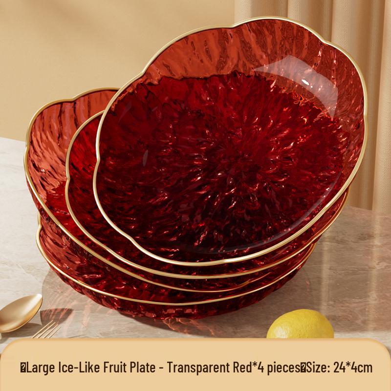 Modern Luxury Fruit and Snack Display Plate for Living Room