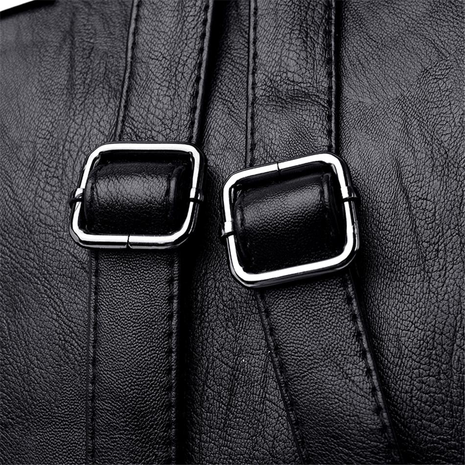 Bagpack Luxury Women Backpack Soft Leather Backpacks for Teenage Girls Female School Shoulder Bags for Women 2025