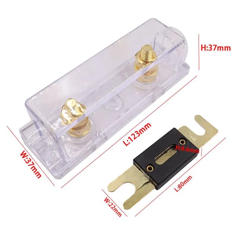 Car Auto Fuse Holder Bolt-on Fuse Automotive Audio Fuse Holders Fusible Link with 60A 80A 100A 200A 250A 300A