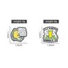 Slack Off Frog Enamel Pins Custom LET KARMA HANDLE IT Brooches Lapel Badges Clothes Animal Jewelry Gift for Friends