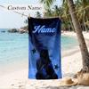 Billie eilish Custom Name Printed Beach Towel Personalized Soft Towel For Swimming Beach Travel