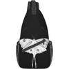 Moth Sling Backpack for Women Men Crossbody Bag Unisex Small Purse for Travel Hiking Daypack