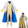 Costume Cosplay Generale Scimmia Gialla One Piece Outfit Cosplay Generale della Marina