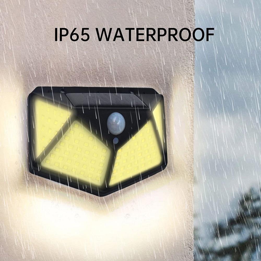 Solar Powered Light Outdoor 100 LED 3 Mode IP65 for Garden Fence Patio Garage