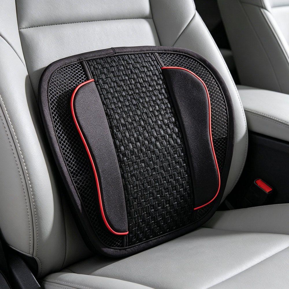 Wooden Bead Car Seat Lumbar Pillow Waist Massage Support Waist Pad Car Lumbar Cushion Office Chair