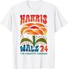 Kamala Harris Tim Walz 2024 Peace LGBT Harris Walz Waltz T-Shirt