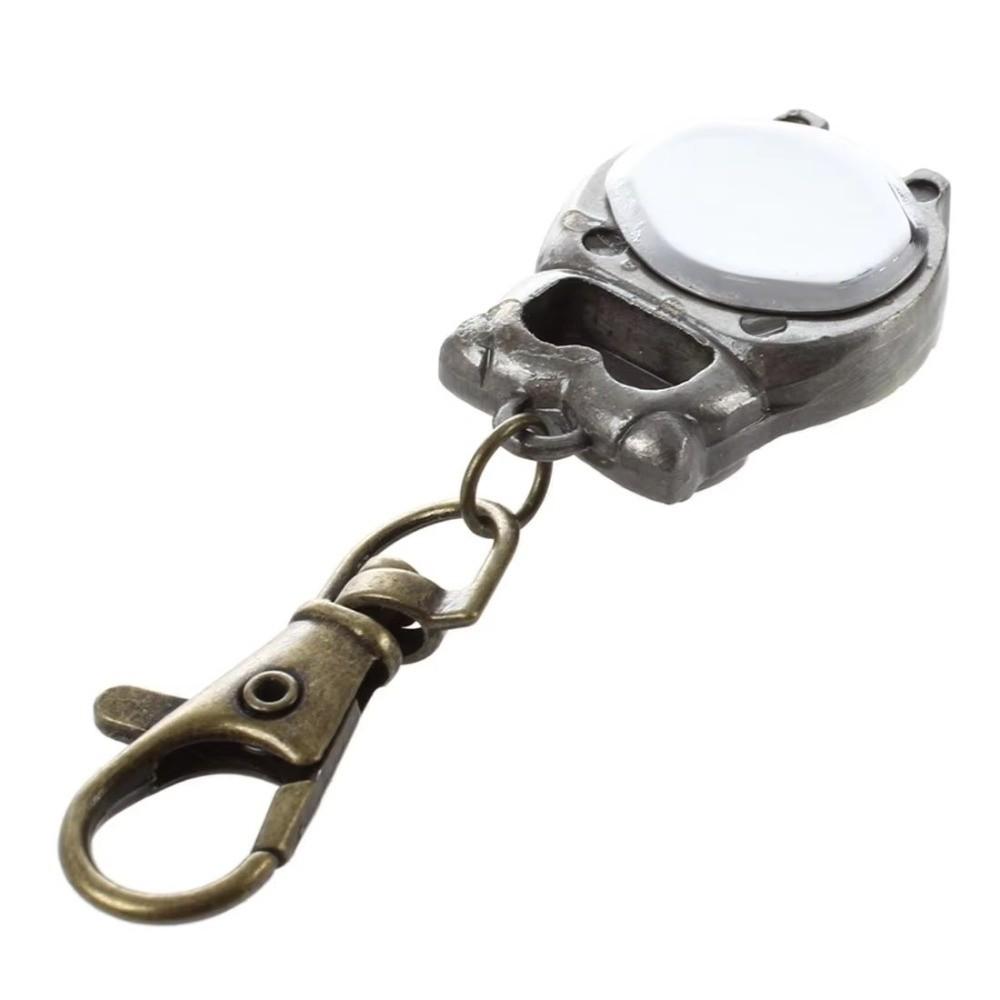 Alloy Clock Keychain Small Mini Hanging Watch Vintage Pocket Watch