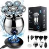 Head Shavers For Bald Men-5-in-1 Electric Head Shaver For Bald Men, Rotary Design Head Shavers, Electric Men's Grooming