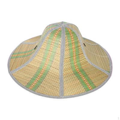 Compact Straw Hat for Sun Protection with Adjustable Chin Strap Outdoor Activities