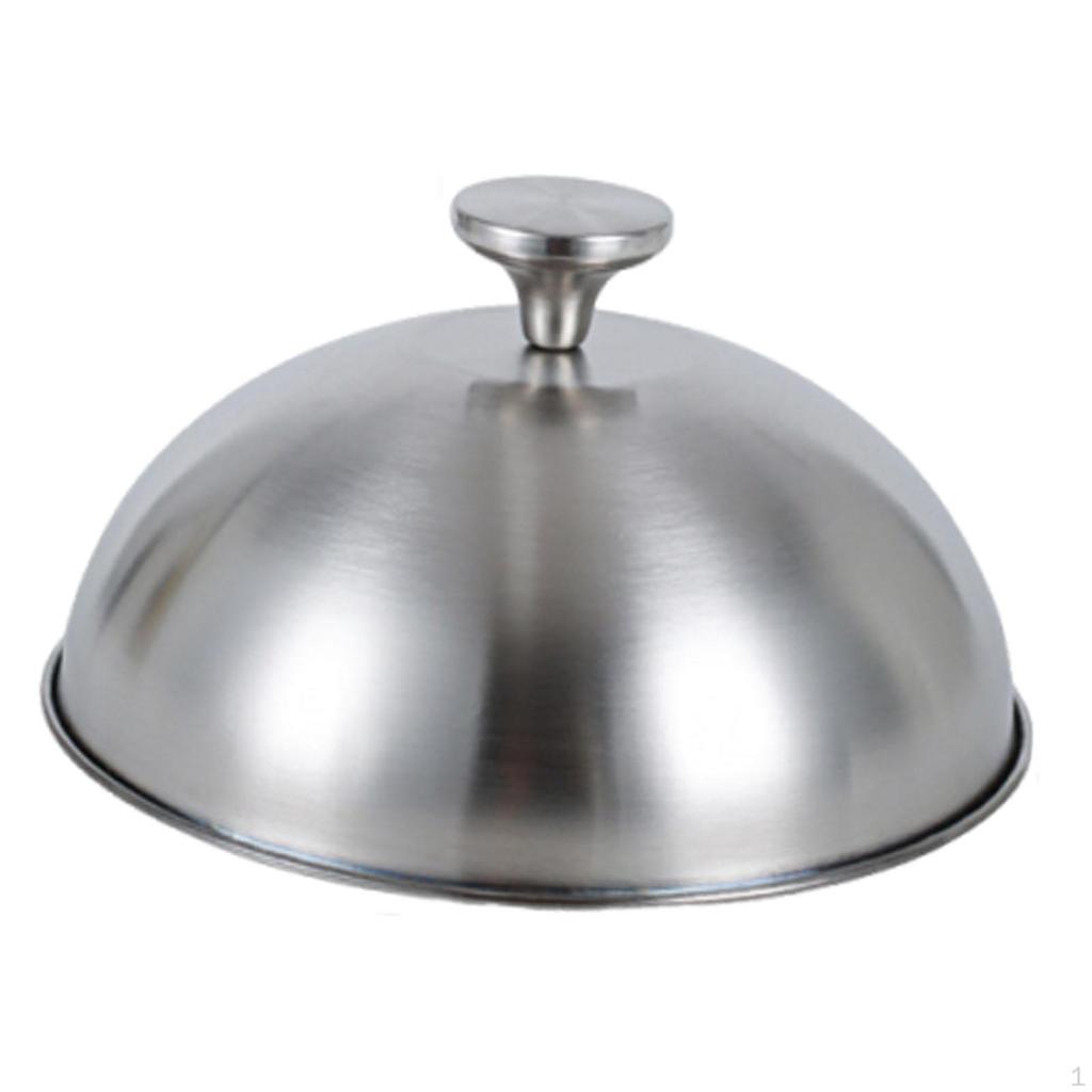 Basting Cover, Cheese Melting Dome Barbecue Tool Stainless Steel Melt Lid Griddle for Grilling