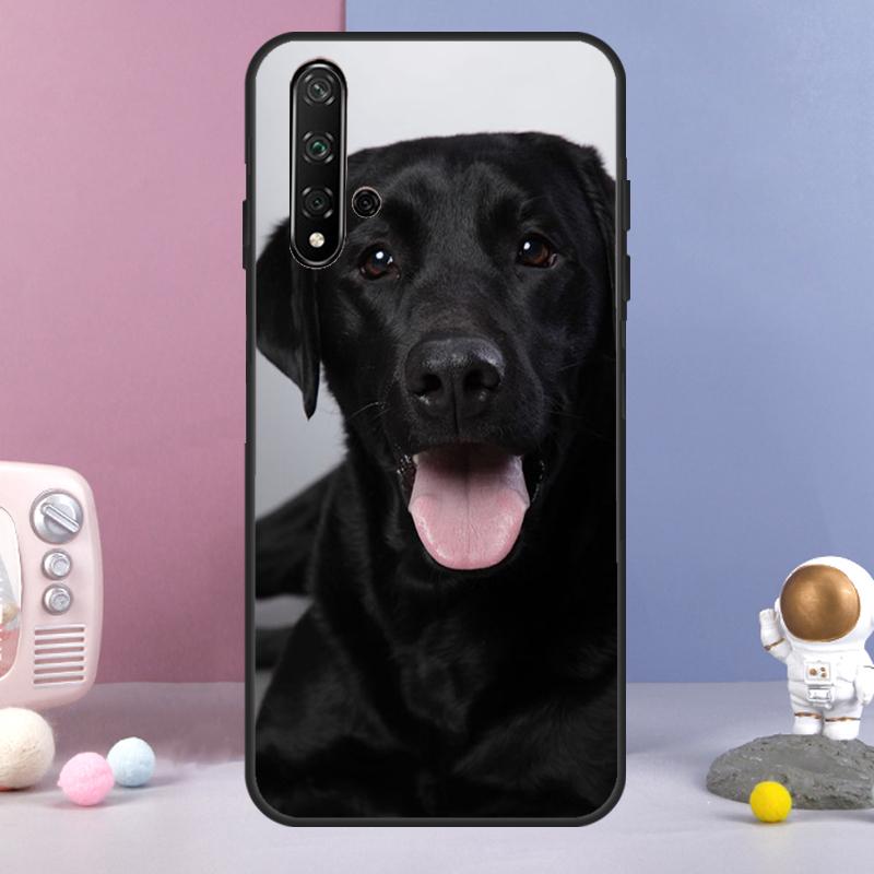 Black Labrador Dog For Huawei Nova 12i 12s 11i 8i 7i 9 10 SE Y60 Y61 Y70 Y72 Y73 Y90 Y91 P20 P30 P40 Lite Case