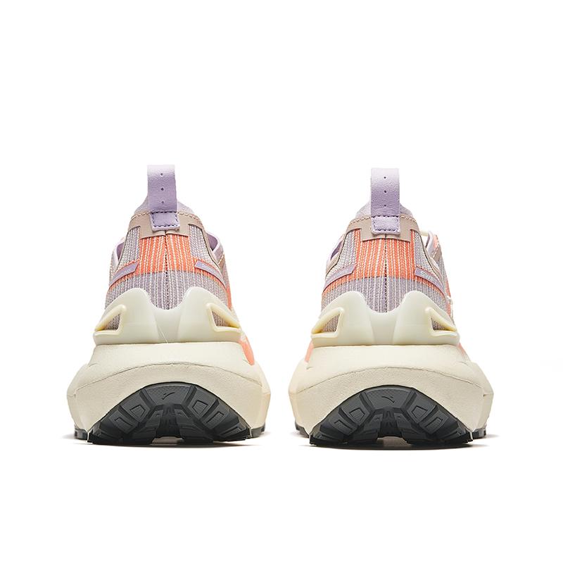 Anta Comfortable Shock Absorbing Non-Slip Durable Low-Top Running Shoes Men Sneakers Beige Orange 112436603A-1