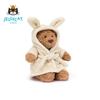 Jelly and a cat plush Bathrobe Bear Series Plush Toys Eggplant Bear Love Bear Cute Plush Toy Baby Comfort Child Birthday Gift