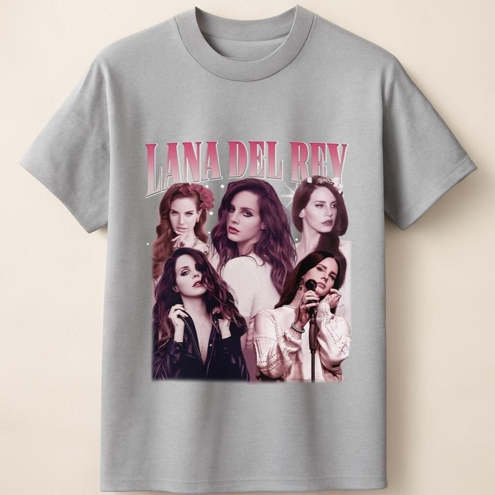 

Lana Del Rey Glam Icon Fan Collage Throwback Style Unisex T Shirt Unisex T-Shirt M