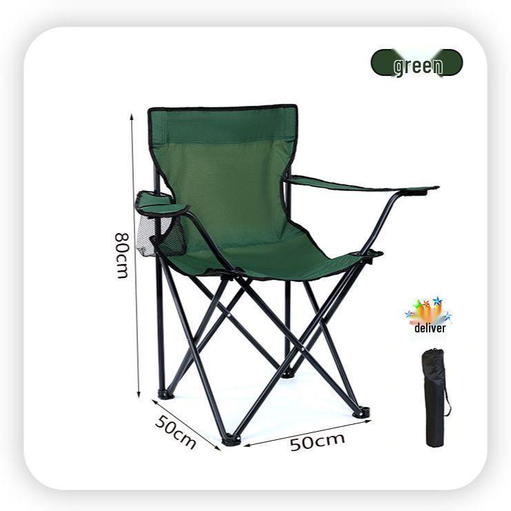 Fauteuil Pliant Portable d'Extérieur et Tabouret de Camping pour la Pêche ou le Croquis Artistique