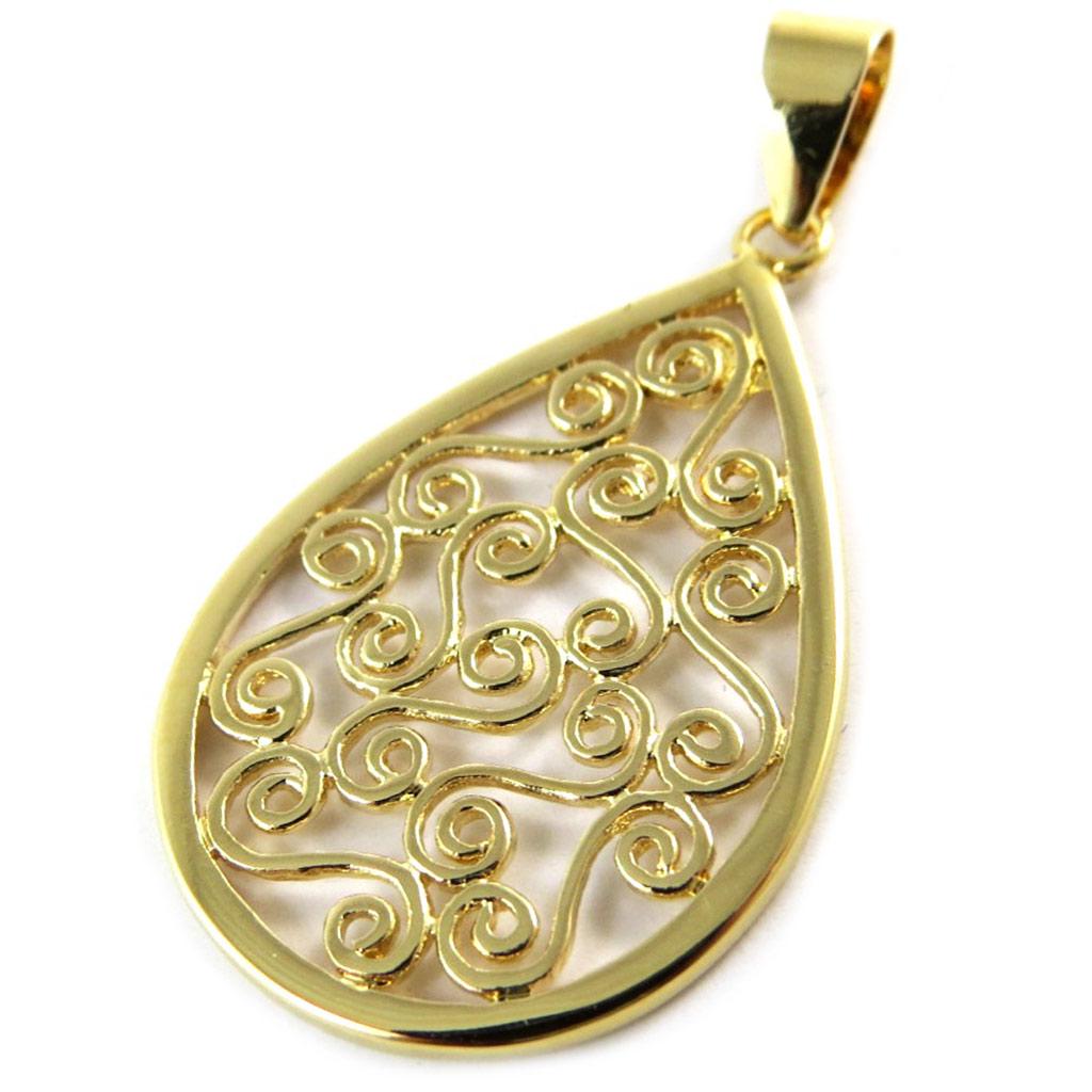 Les Trésors De Lily [N9182] - Pendentif plaqué Or 'Carmen' doré