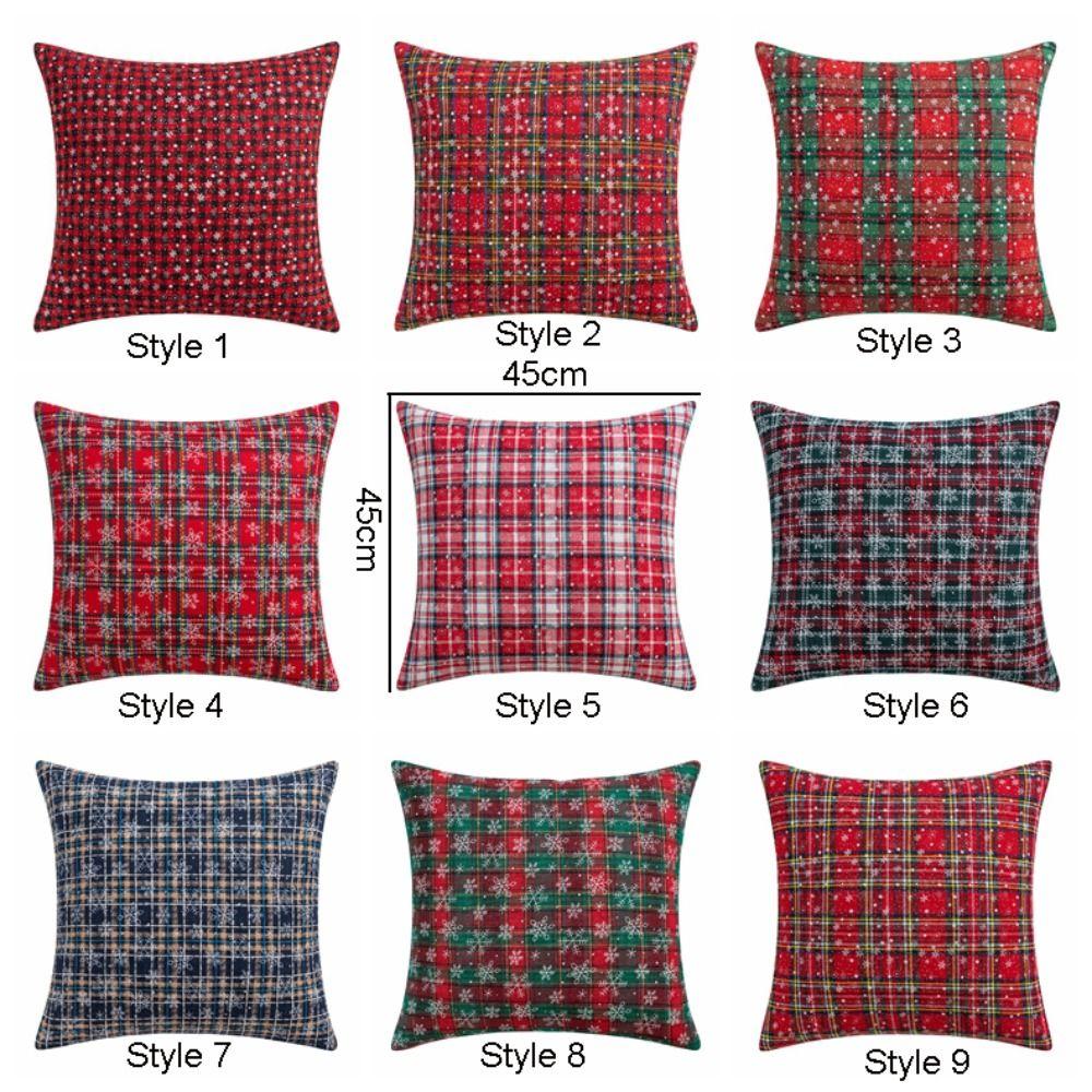 Snowflake Pattern Throw Pillowcover INS Style Cushion Cover Christmas Pillowcase  Sofa/Bed
