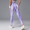 Neue Aurora verschmierte Sport-Yogahose nahtlose High-Waist Fitnesshose Yoga-Hose Slim-Fit explosive Pfirsich-Gesäß