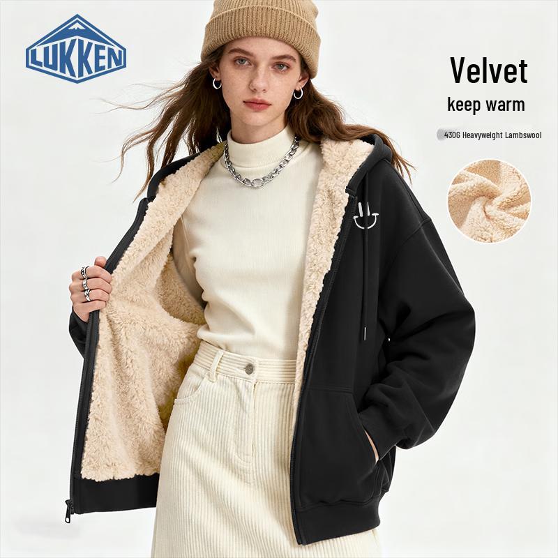 

LUKKEN Женская толстовка с капюшоном на флисовой подкладке L