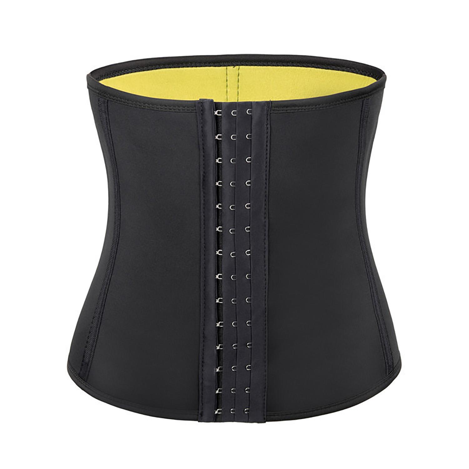 

Женский мужской пояс для похудения, пояс для коррекции живота, утягивающий пояс, женский корсет с пряжкой спереди, пояс-пояс M чёрный